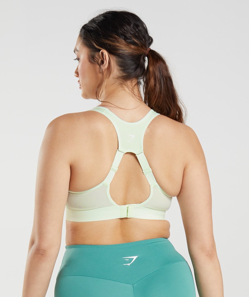 Green Women's Gymshark Open Back Sports Bra | USA-92483