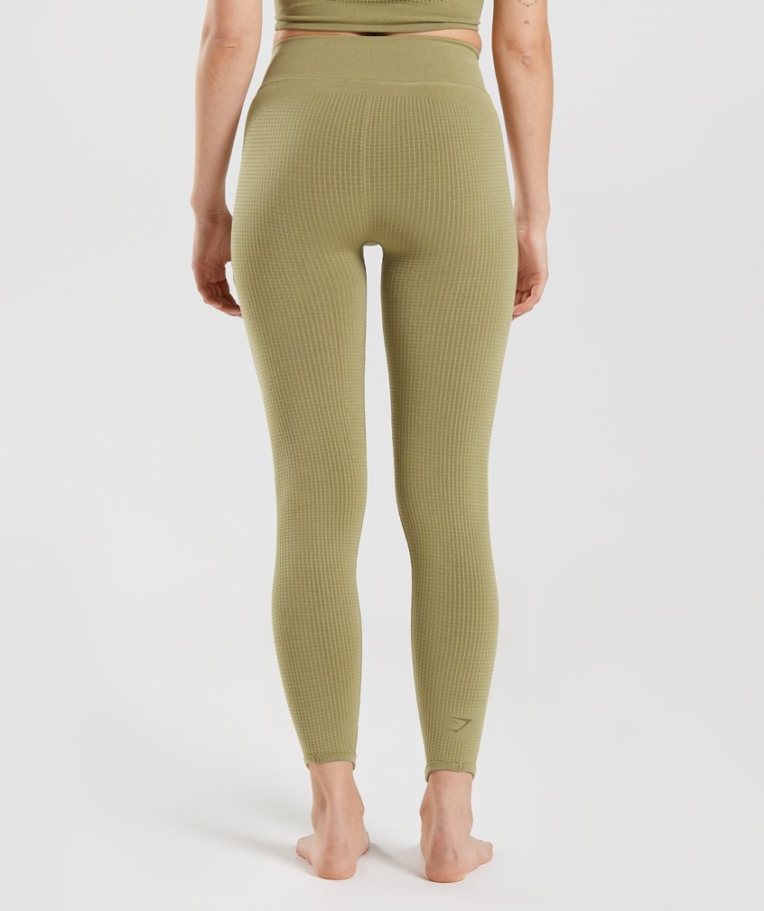 Green Women's Gymshark Pause Seamless Leggings | USA-74826