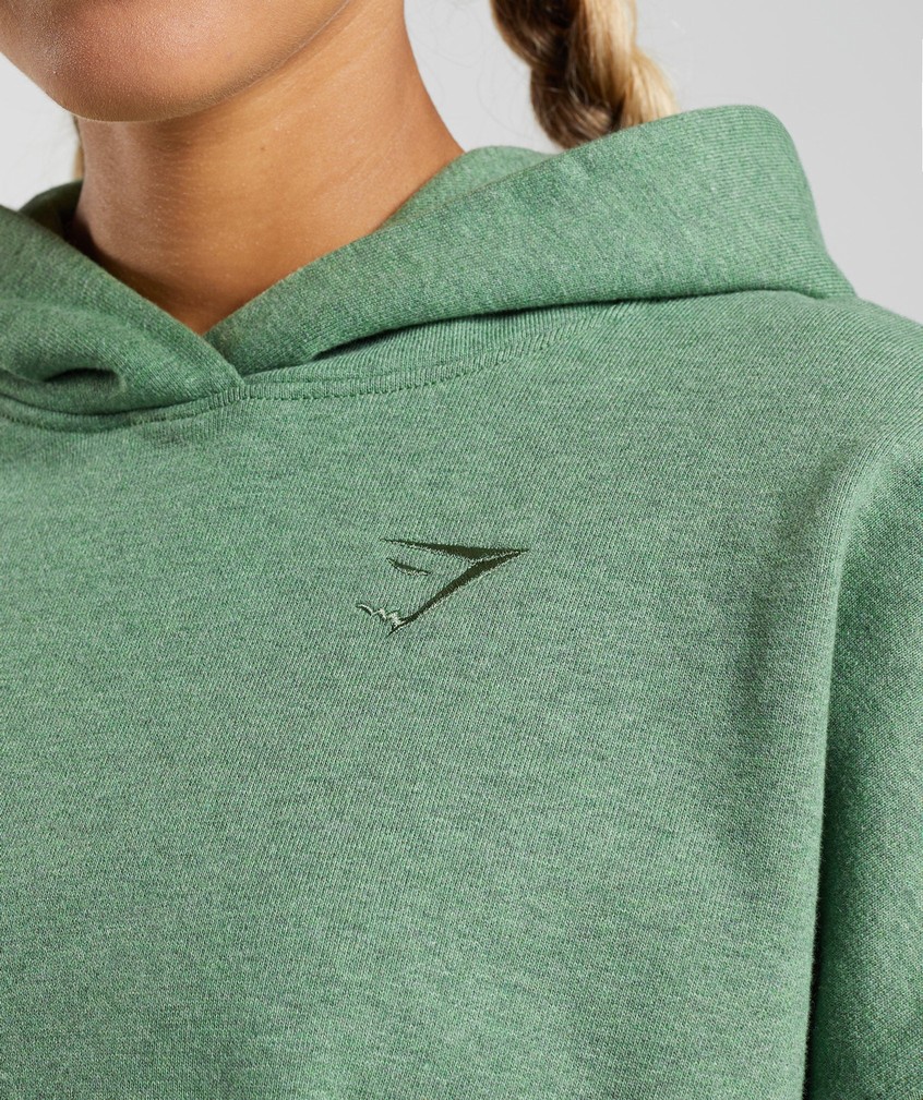 Green Women's Gymshark Rest Day Sweats Hoodie | USA-75210