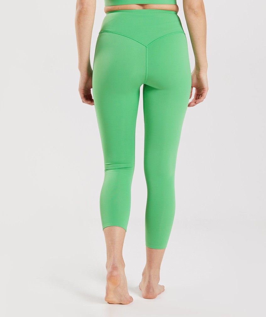 Green Women's Gymshark Studio 7/8 Leggings | USA-30186