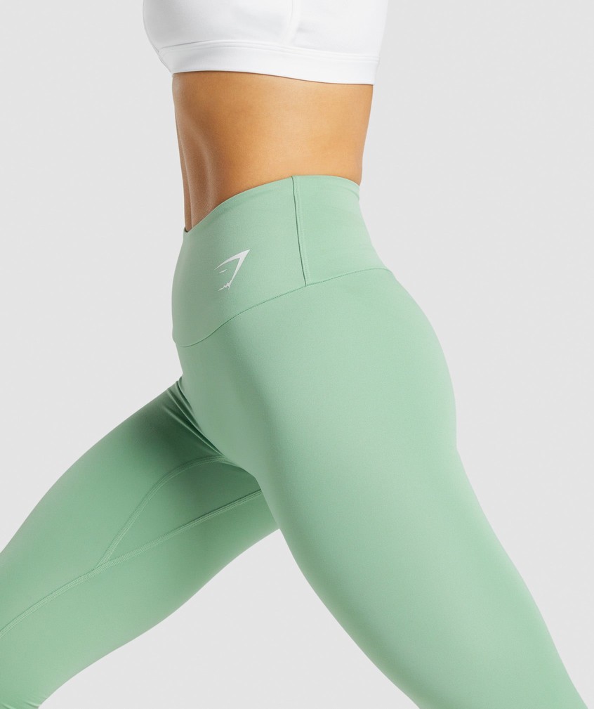 Green Women's Gymshark Training Leggings | USA-45821