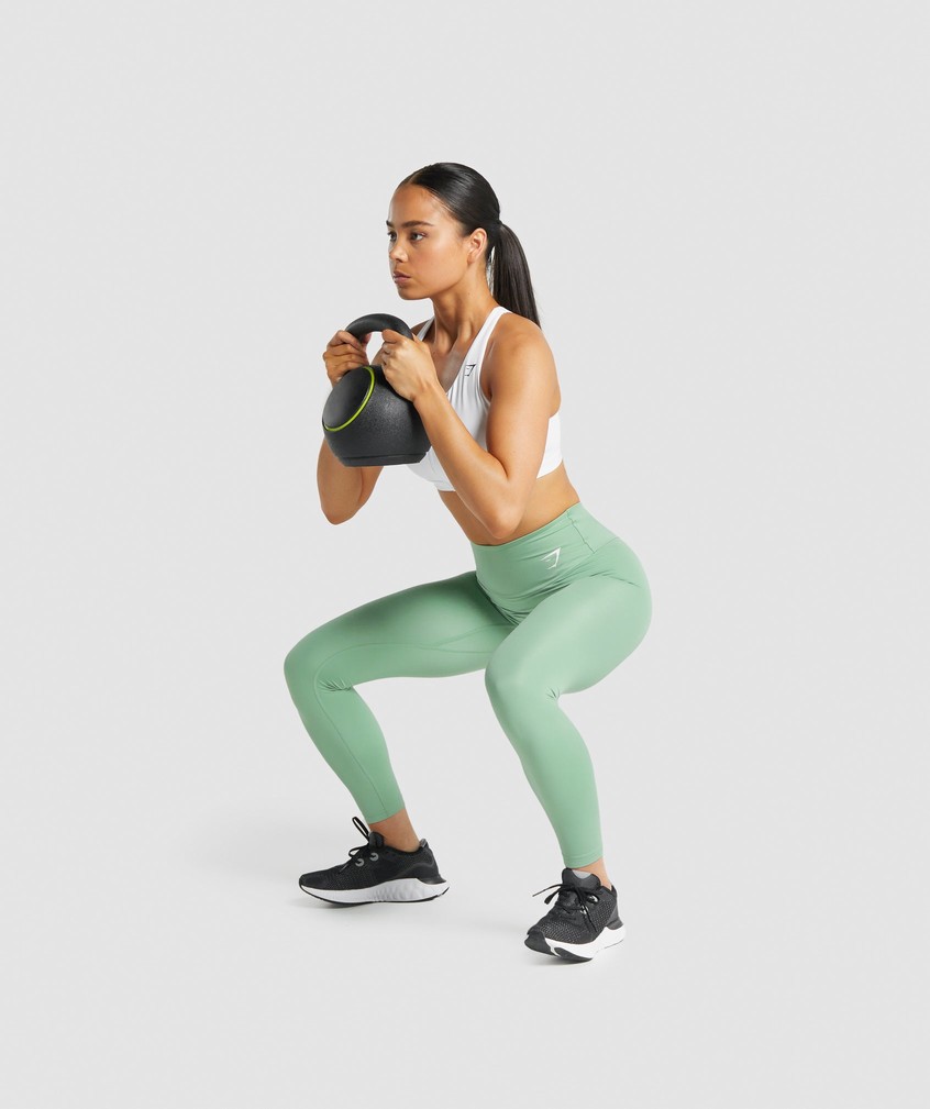 Green Women's Gymshark Training Leggings | USA-45821