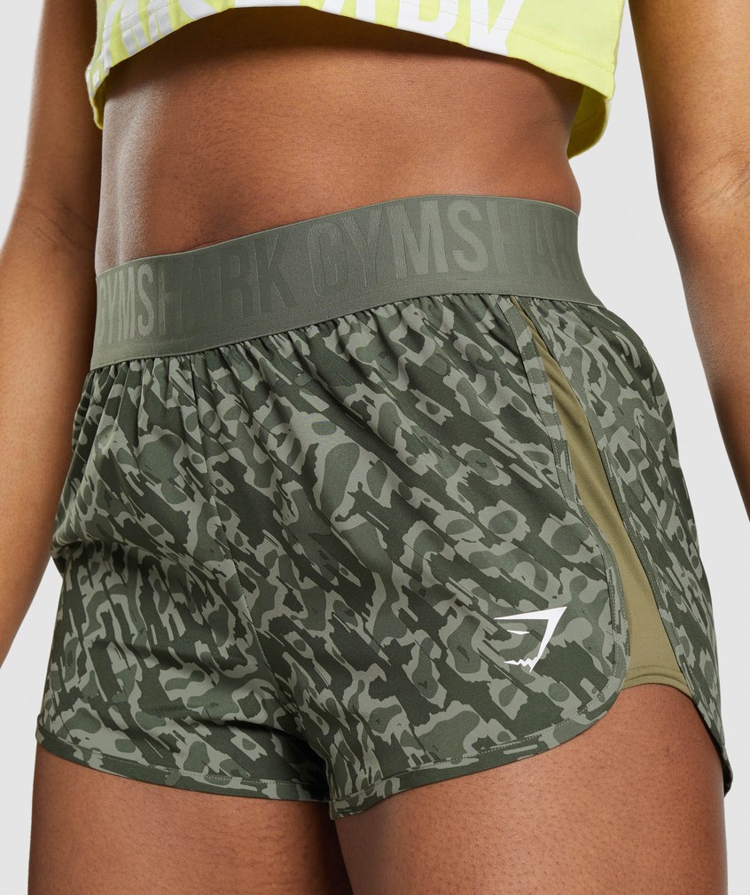 Green Women's Gymshark Training Loose Fit Shorts | USA-38920