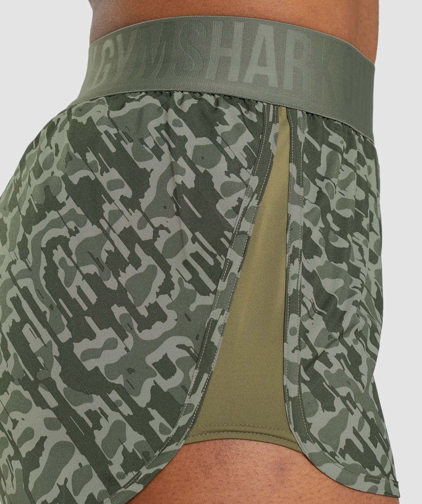 Green Women's Gymshark Training Loose Fit Shorts | USA-38920