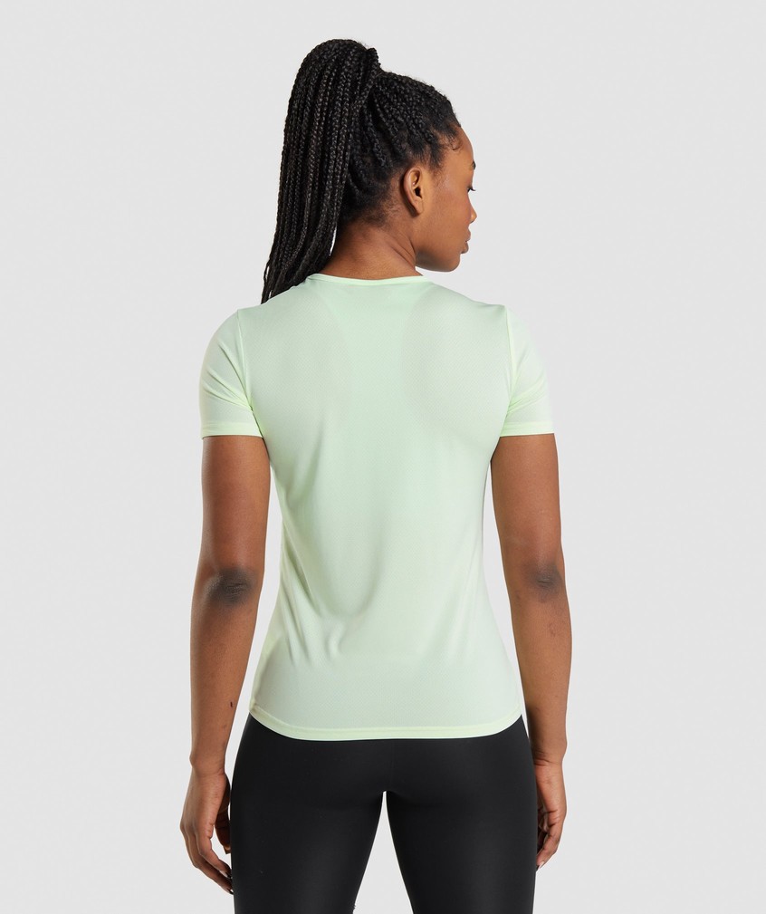 Green Women's Gymshark Training T-Shirts | USA-53972