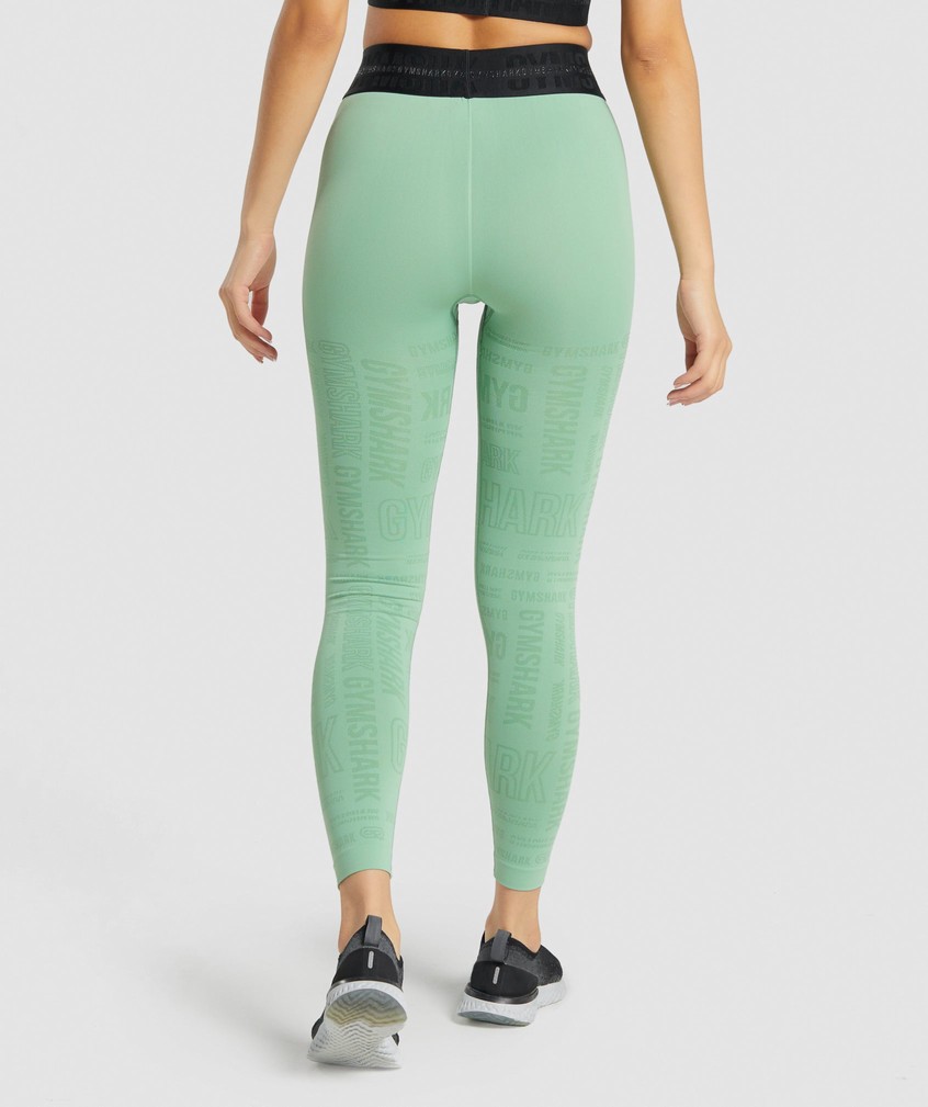 Green Women's Gymshark Vision Leggings | USA-05187