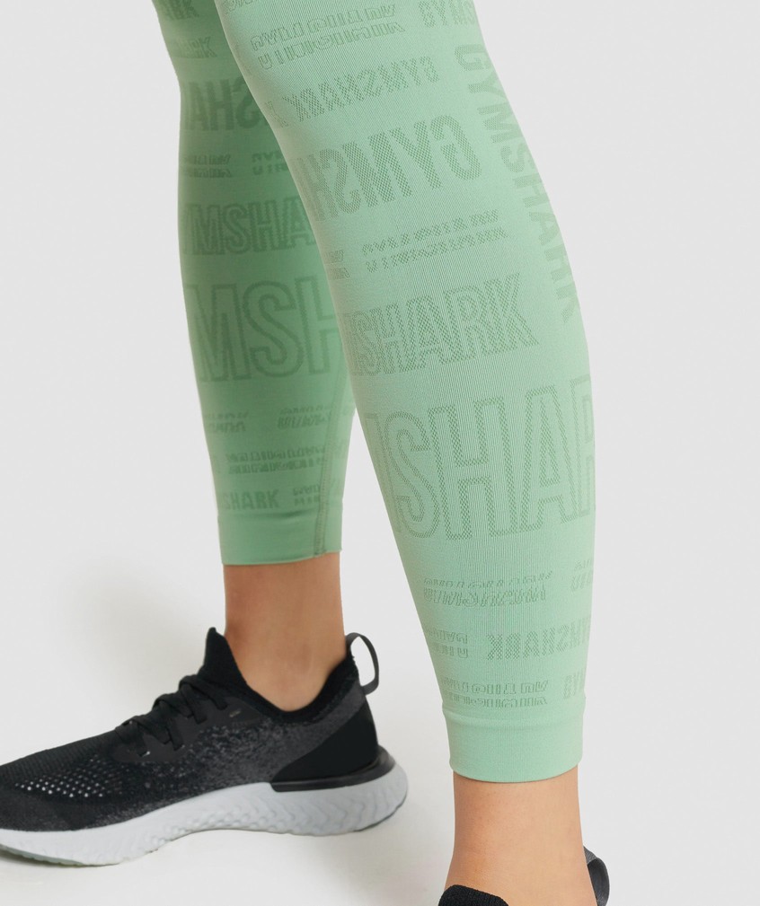 Green Women's Gymshark Vision Leggings | USA-05187