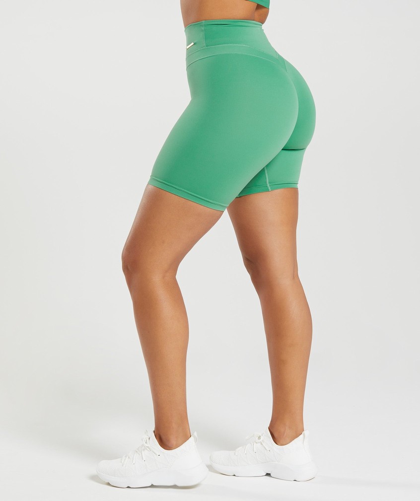 Green Women's Gymshark Whitney Cycling Shorts | USA-38906