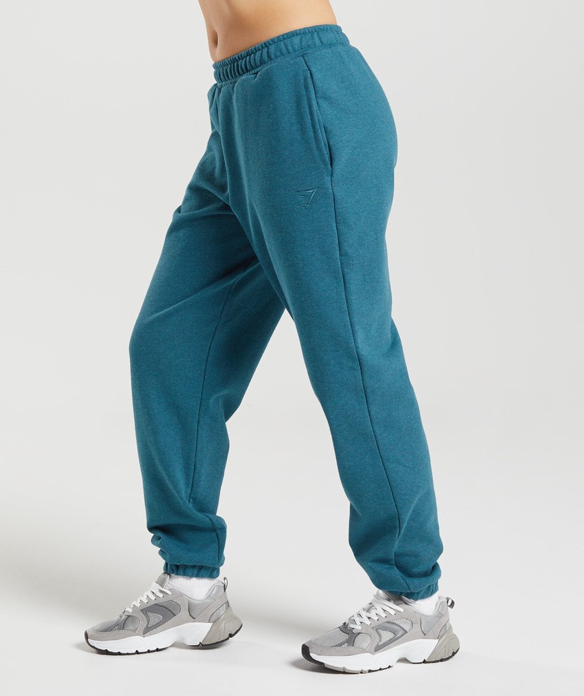 Grey Blue Women's Gymshark Rest Day Sweats Joggers | USA-26351