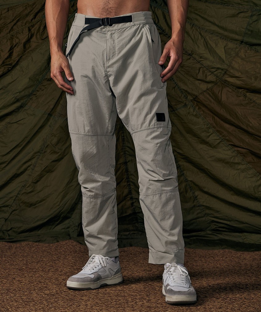 Grey Brown Grey Men\'s Gymshark Retake Woven Joggers | USA-85340