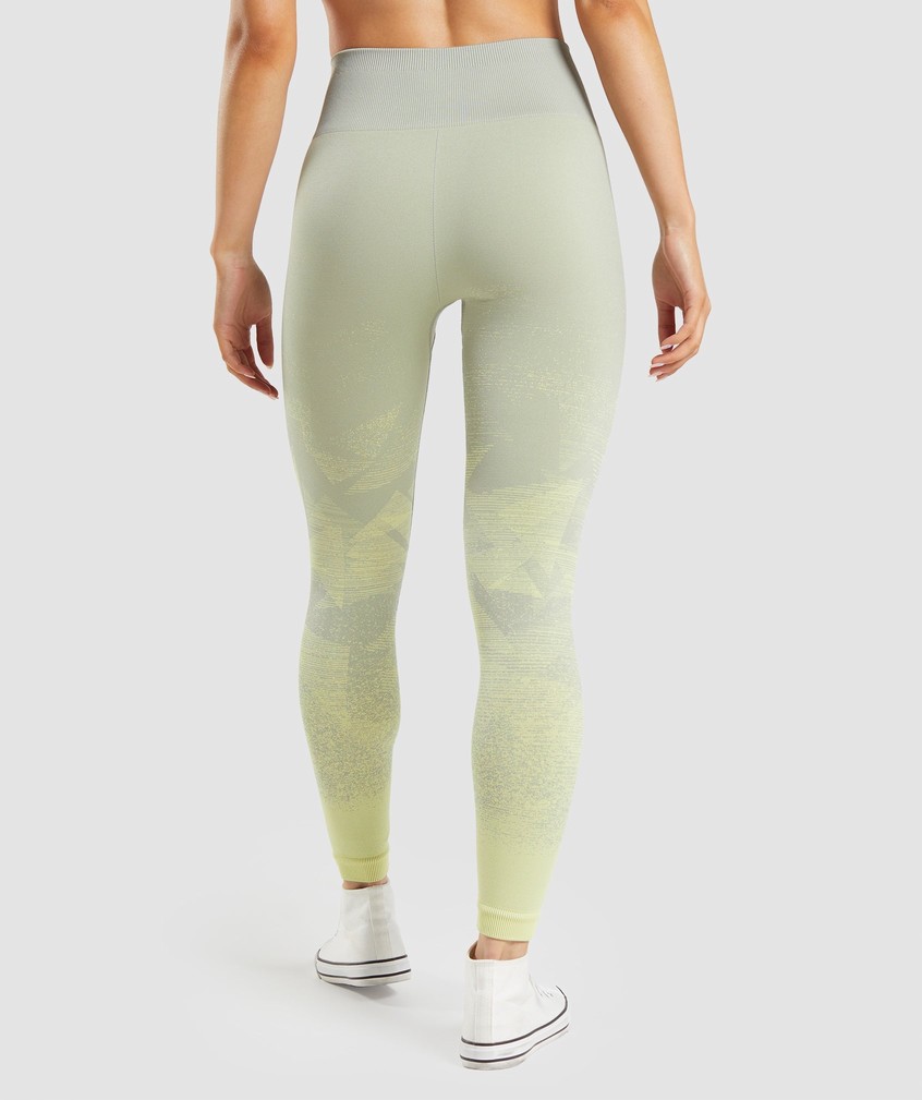 Grey Brown Grey Women's Gymshark Adapt Ombre Seamless Leggings | USA-82950