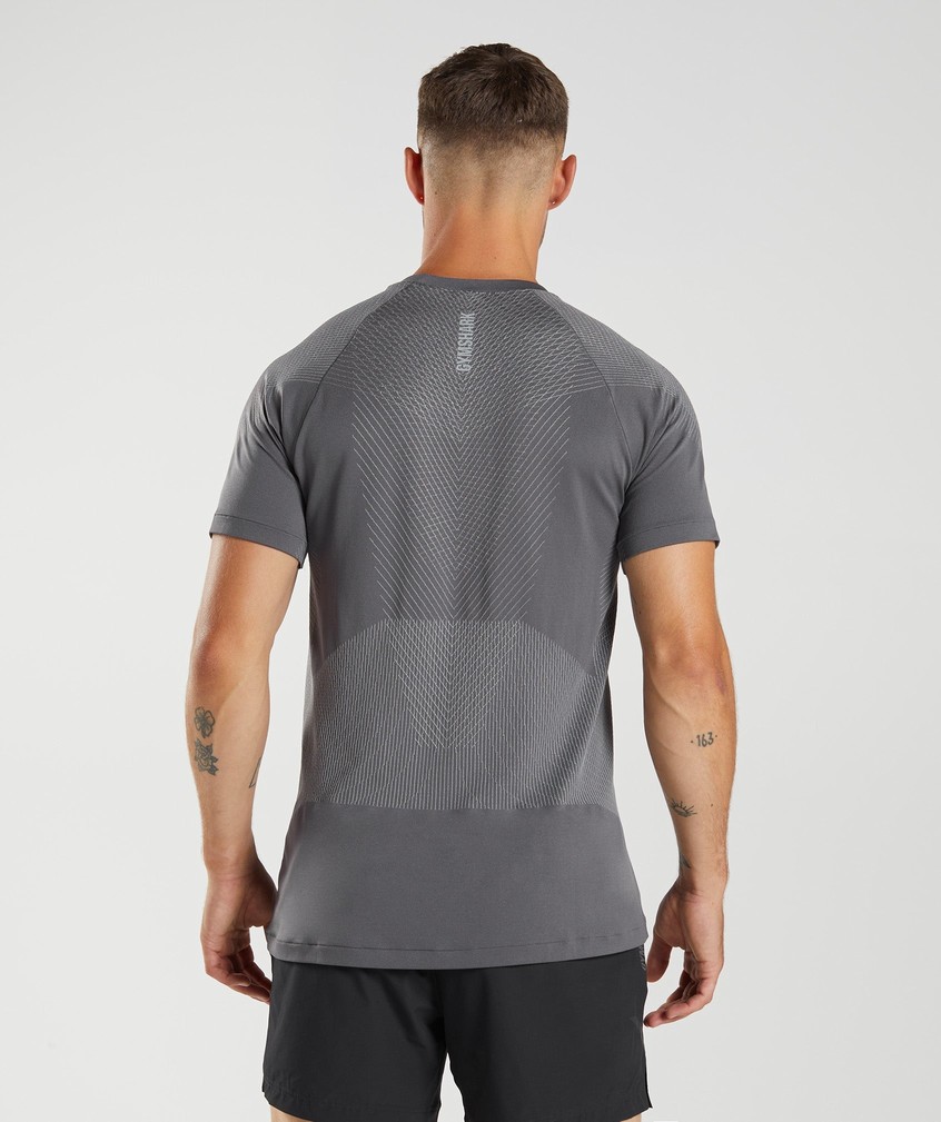 Grey Men's Gymshark Apex Seamless T-Shirts | USA-59102