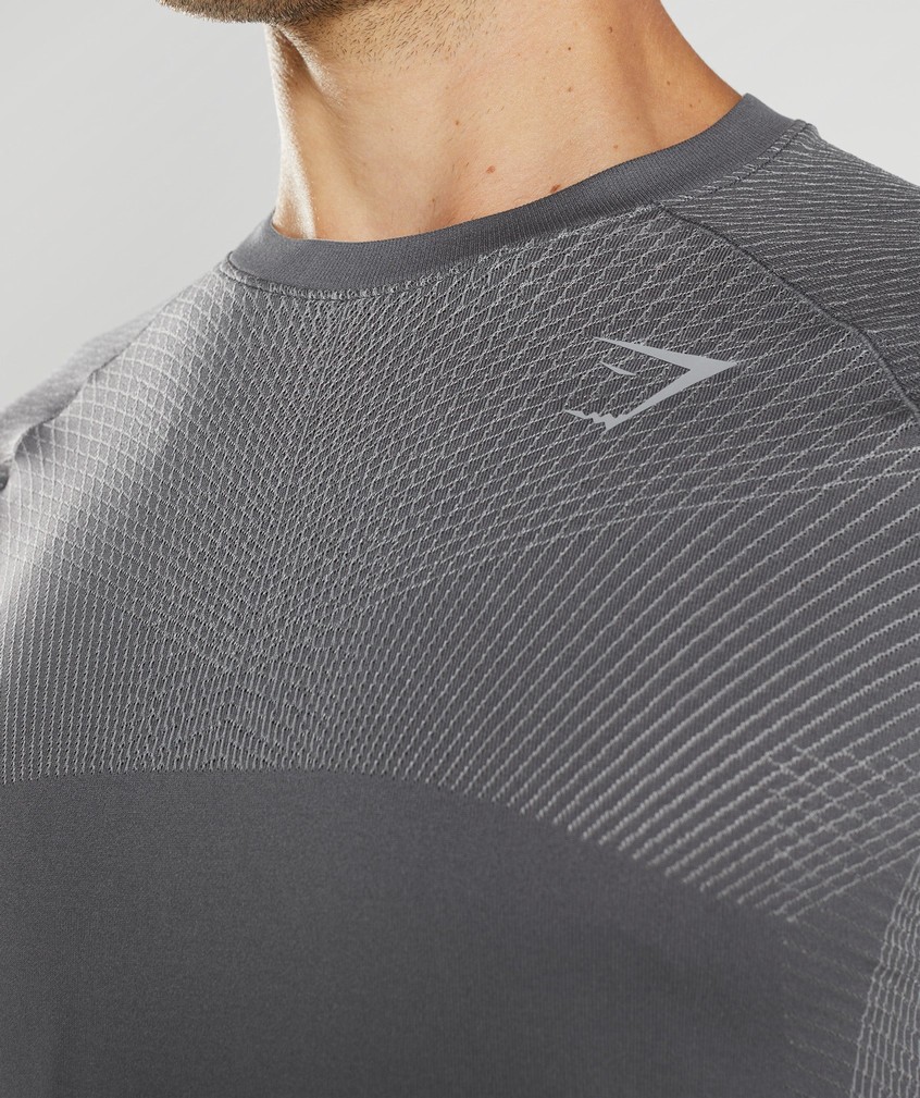 Grey Men's Gymshark Apex Seamless T-Shirts | USA-59102