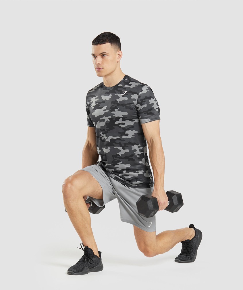 Grey Men's Gymshark Arrival Knitted Shorts | USA-13247