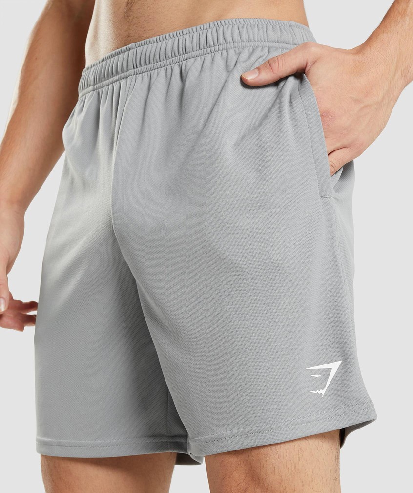 Grey Men's Gymshark Arrival Knitted Shorts | USA-13247