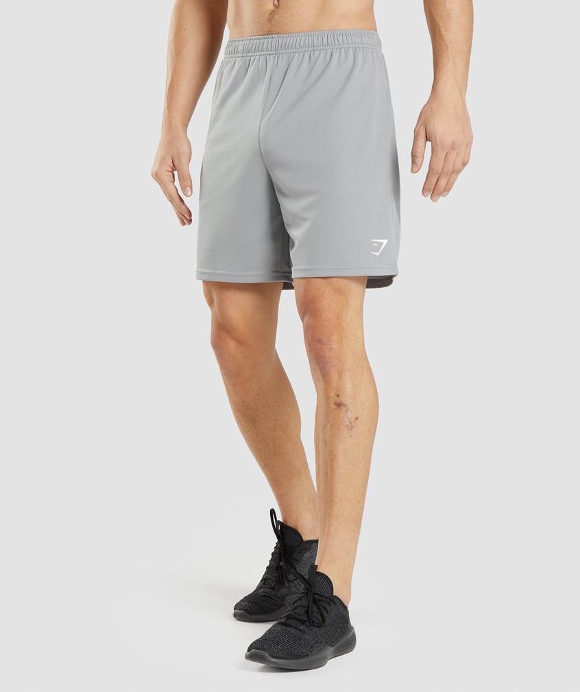 Grey Men\'s Gymshark Arrival Knitted Shorts | USA-13247