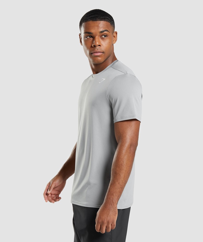 Grey Men's Gymshark Arrival Regular Fit T-Shirts | USA-91068