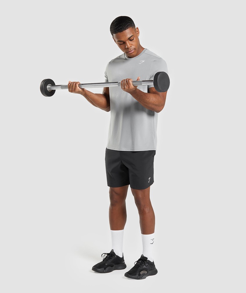 Grey Men's Gymshark Arrival Regular Fit T-Shirts | USA-91068