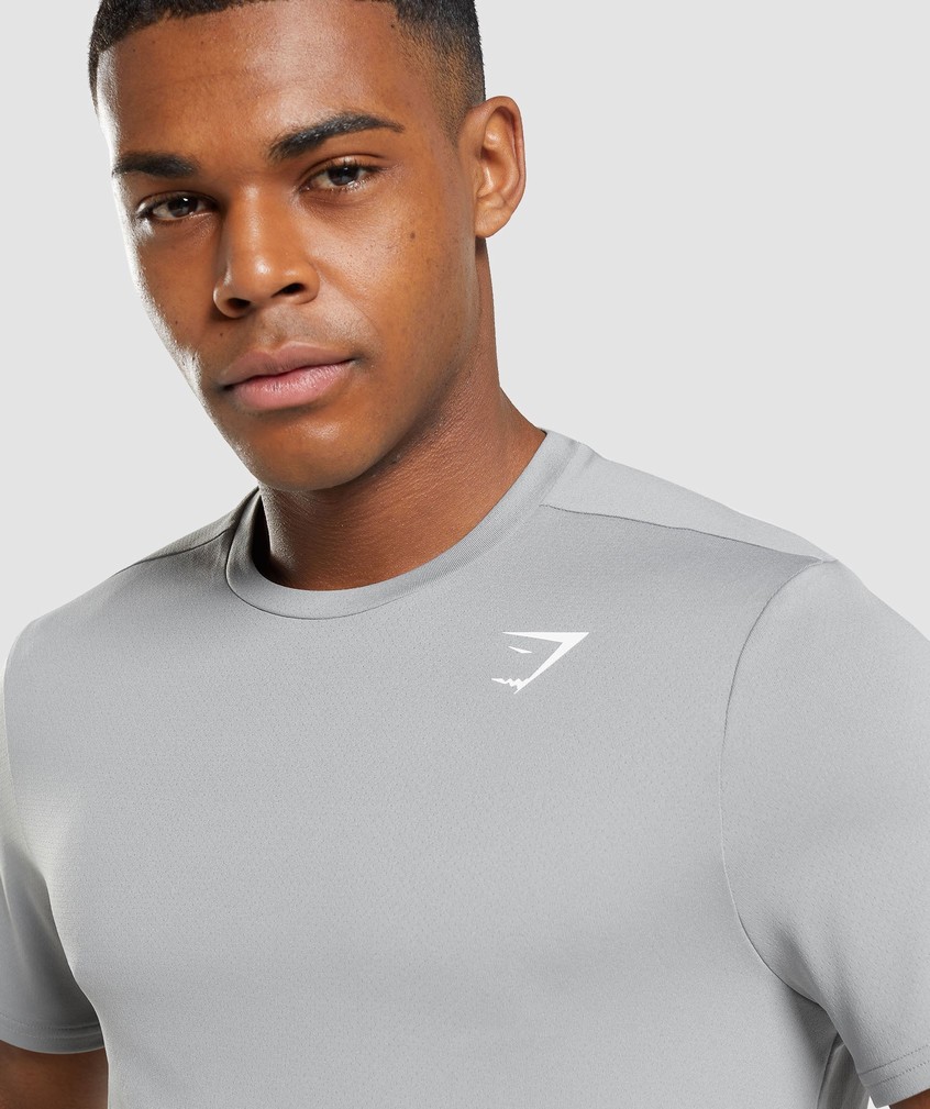 Grey Men's Gymshark Arrival Regular Fit T-Shirts | USA-91068