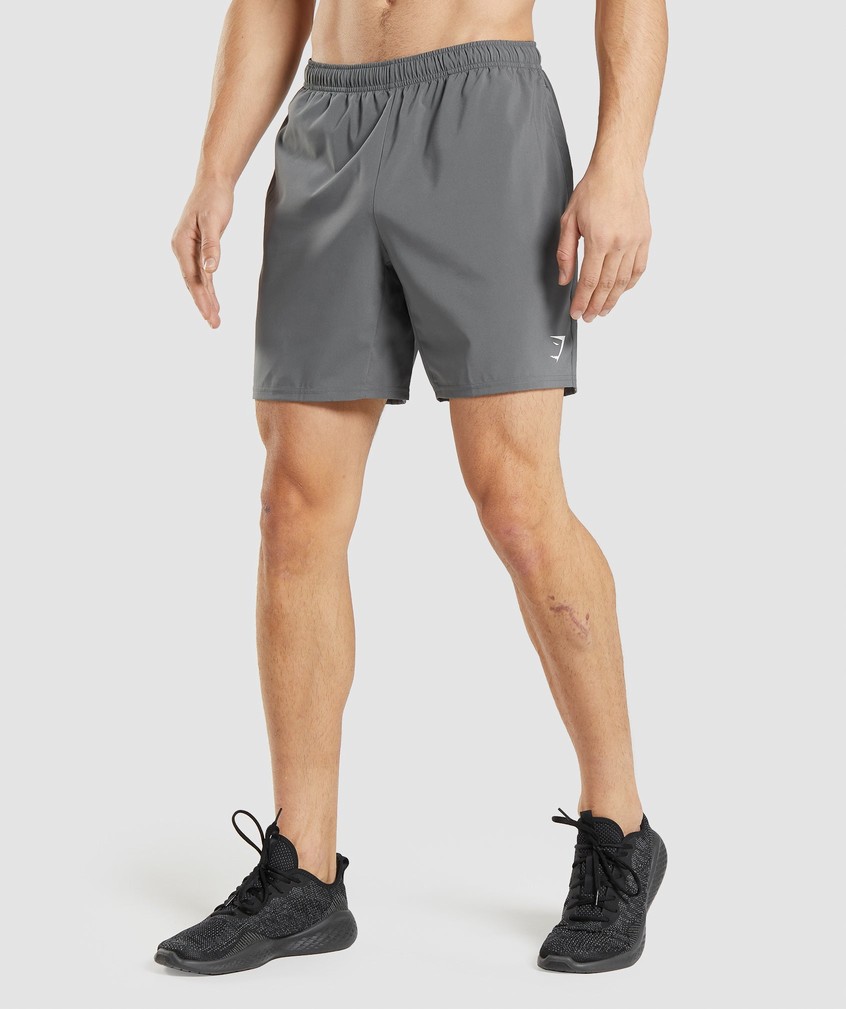 Grey Men\'s Gymshark Arrival Shorts | USA-36942