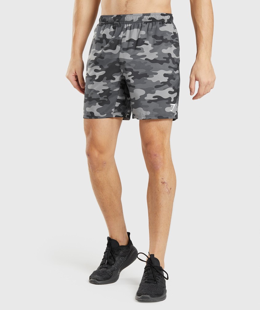 Grey Men\'s Gymshark Arrival Shorts | USA-45816