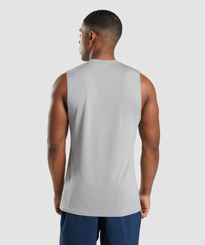 Grey Men's Gymshark Arrival Sleeveless Tank | USA-38957