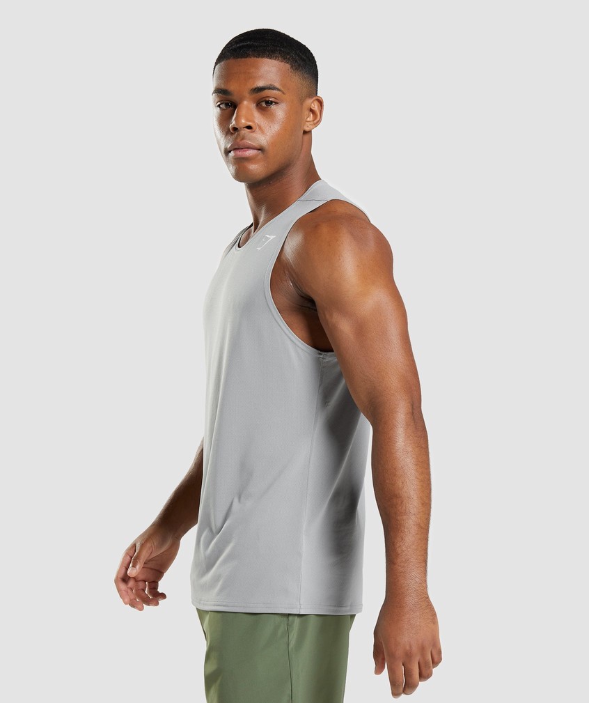 Grey Men's Gymshark Arrival Tank | USA-19348