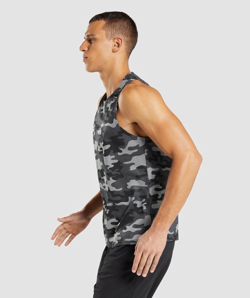 Grey Men's Gymshark Arrival Tank | USA-27819