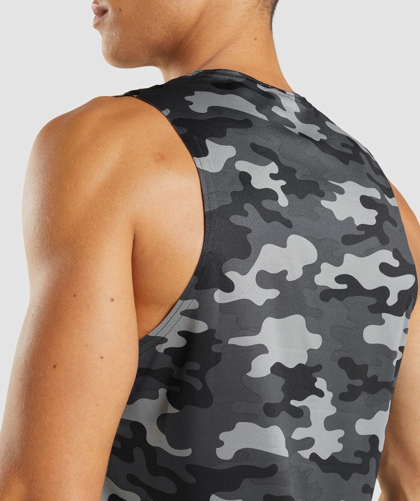 Grey Men's Gymshark Arrival Tank | USA-27819