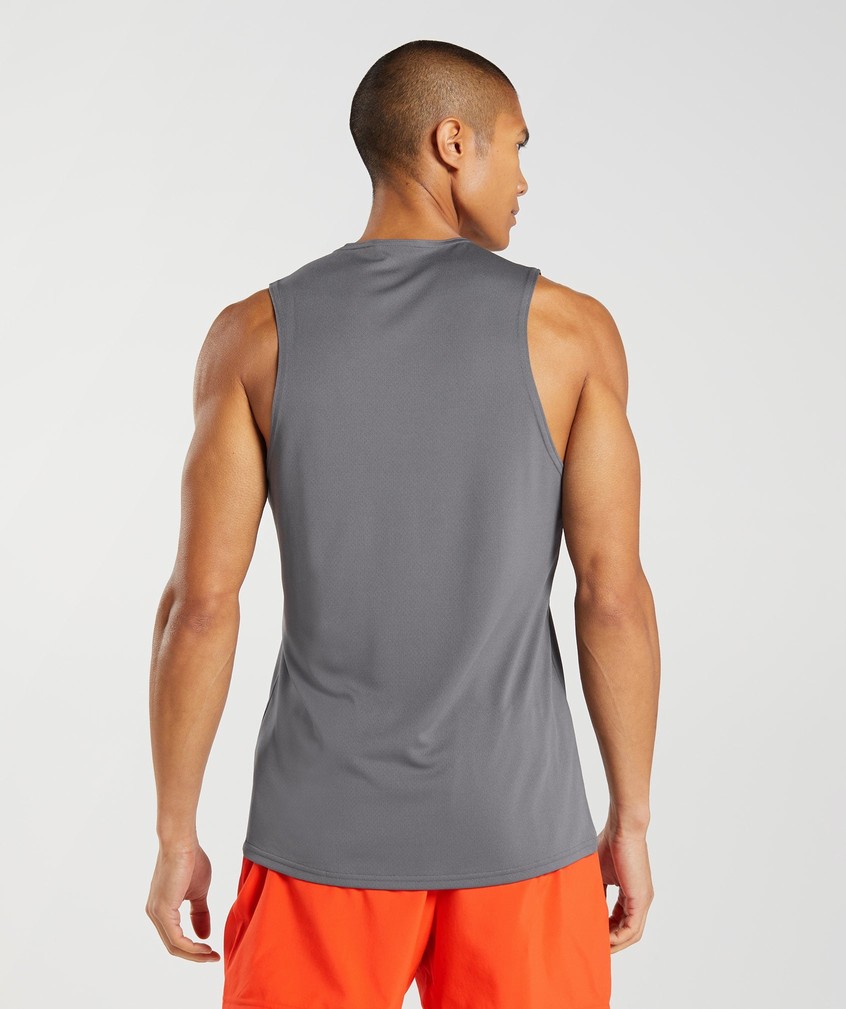 Grey Men's Gymshark Arrival Tank | USA-75906