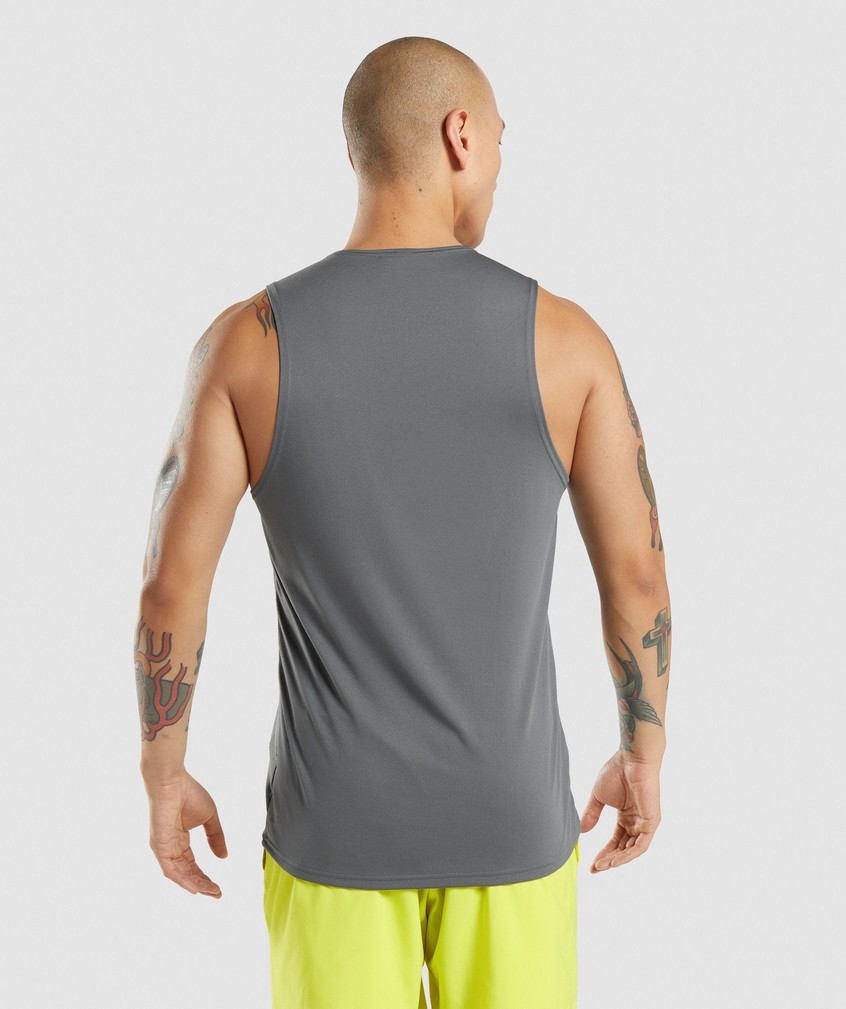 Grey Men's Gymshark Arrival Tank | USA-79852