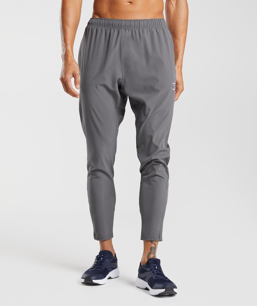 Grey Men\'s Gymshark Arrival Woven Joggers | USA-94251