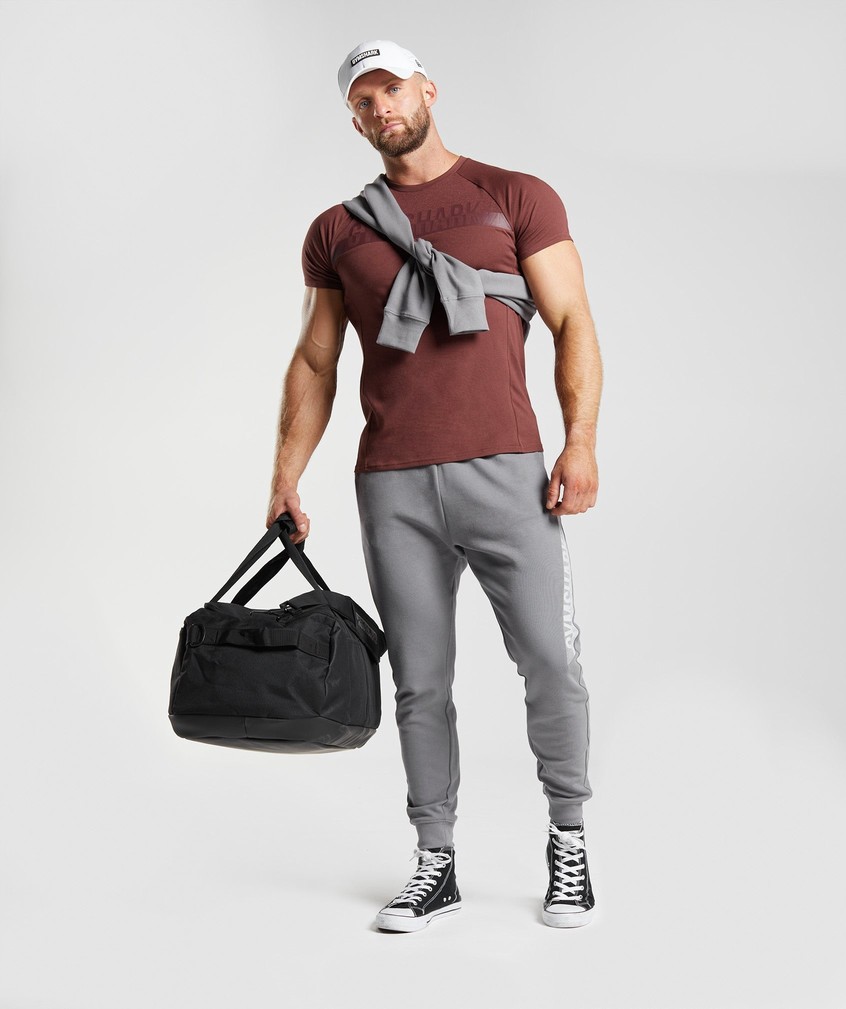 Grey Men's Gymshark Bold React Joggers | USA-73120