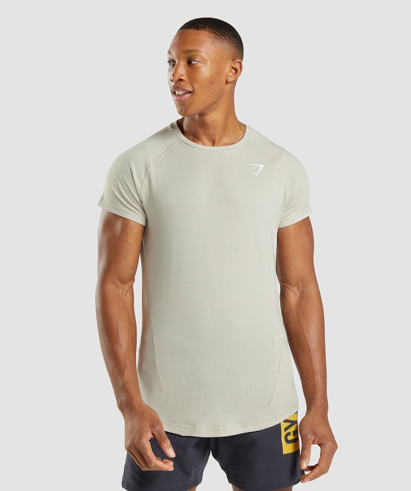 Grey Men's Gymshark Bold T-Shirts | USA-47329