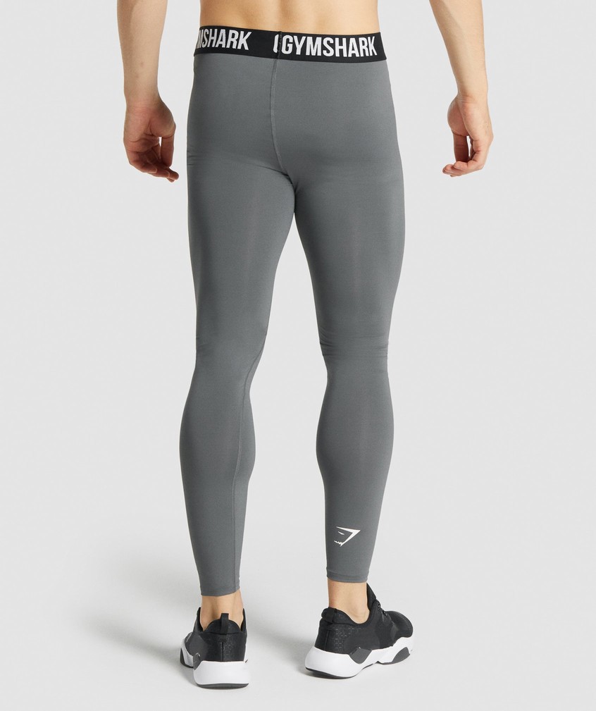 Grey Men's Gymshark Element Baselayer Leggings | USA-06734