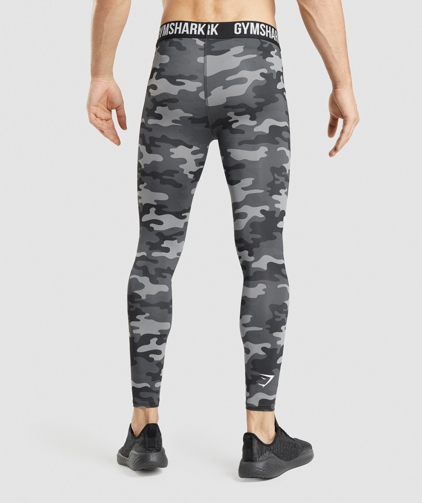 Grey Men's Gymshark Element Baselayer Leggings | USA-17039