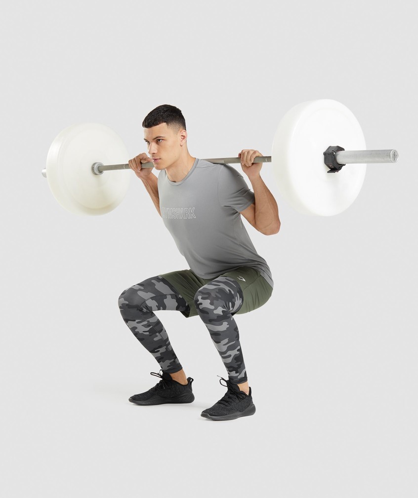 Grey Men's Gymshark Element Baselayer Leggings | USA-17039