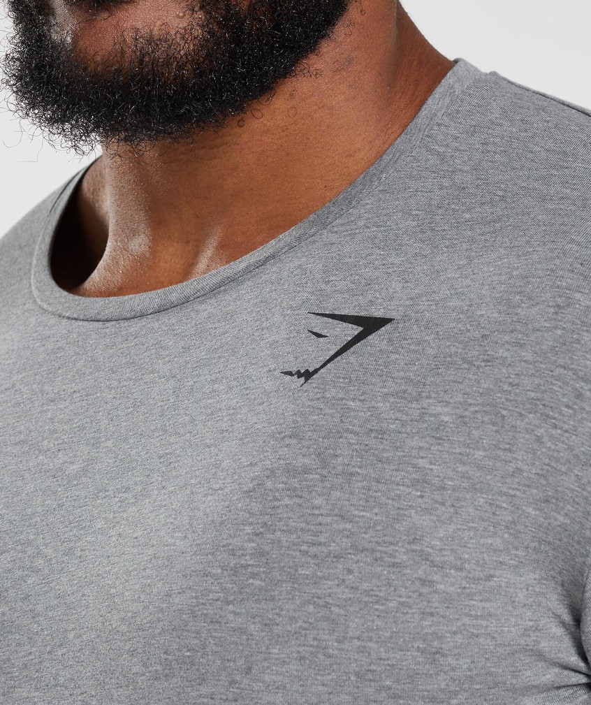 Grey Men's Gymshark Essential T-Shirts | USA-65387