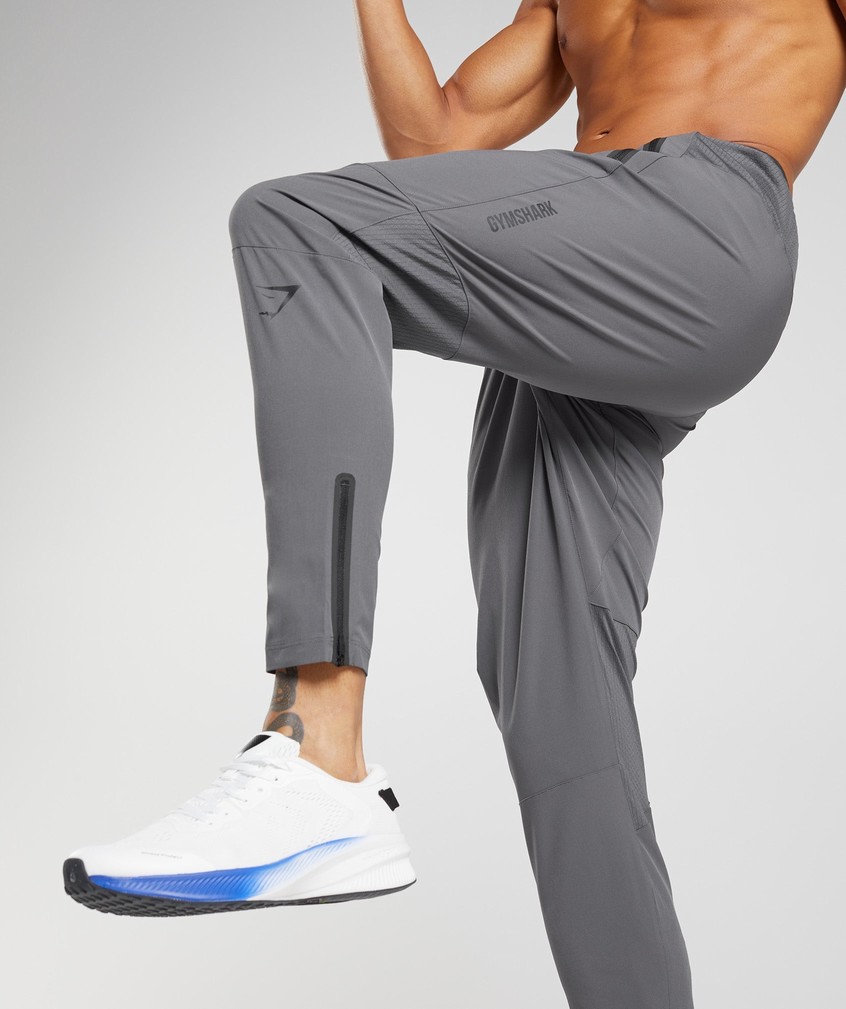 Grey Men's Gymshark Hybrid Woven Joggers | USA-31067