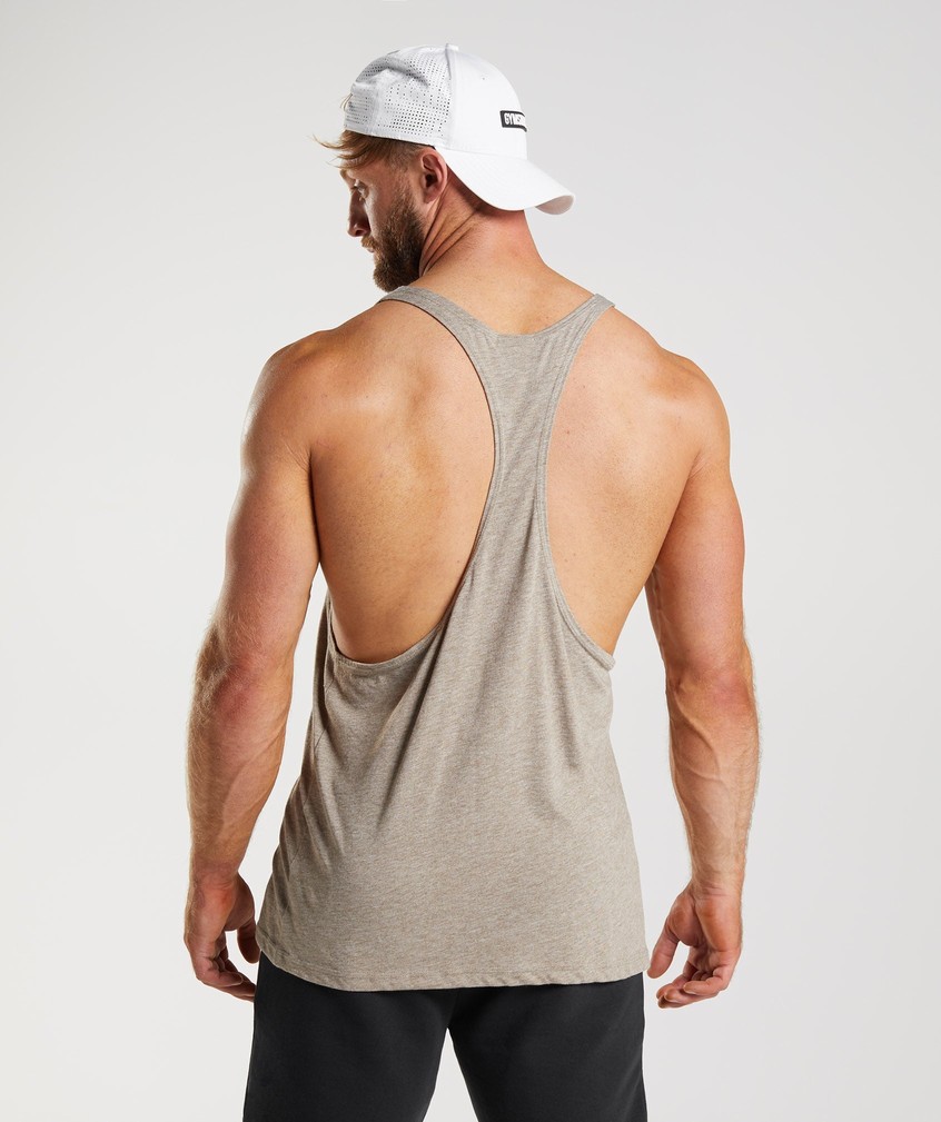 Grey Men's Gymshark Legacy Stringer | USA-53470