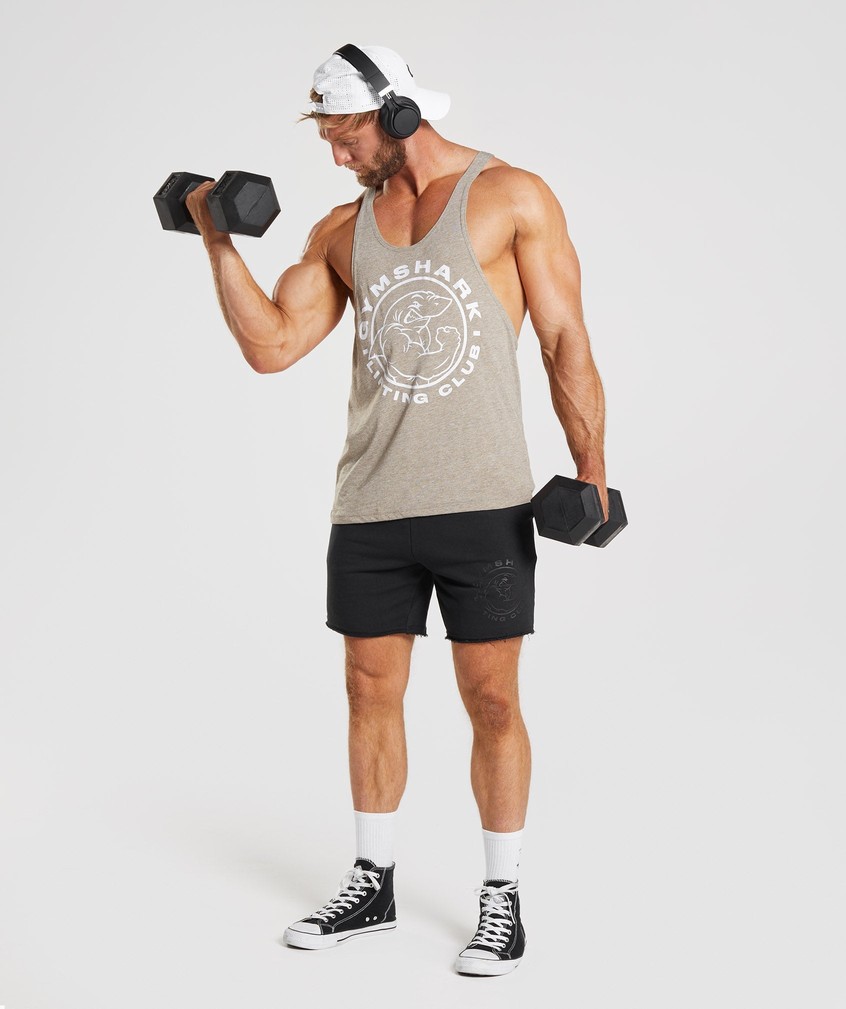 Grey Men's Gymshark Legacy Stringer | USA-53470