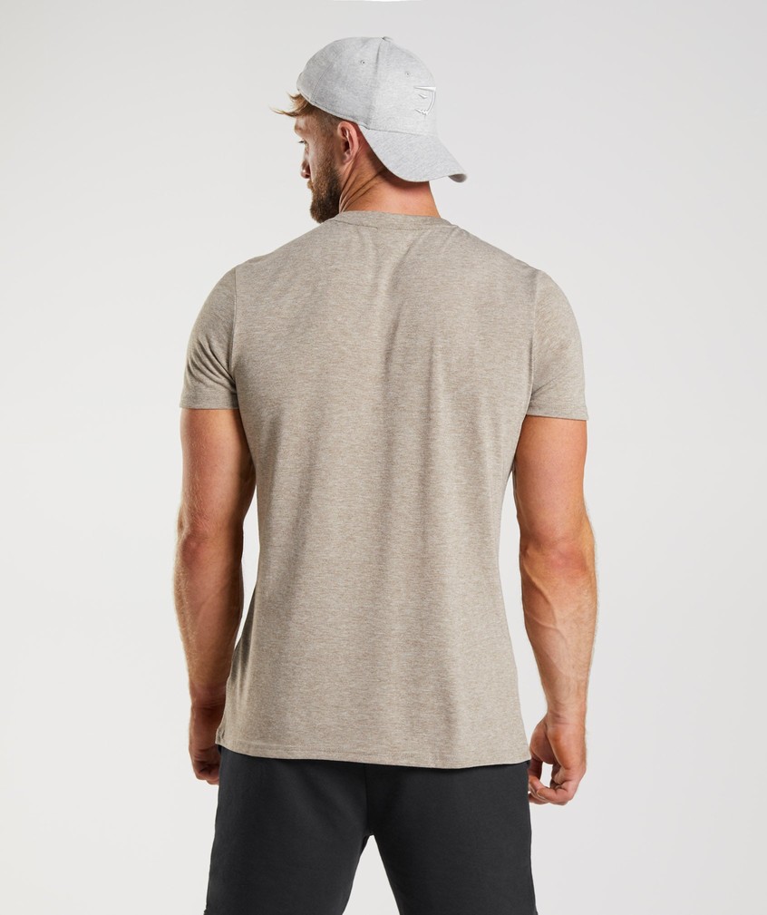 Grey Men's Gymshark Legacy T-Shirts | USA-17859