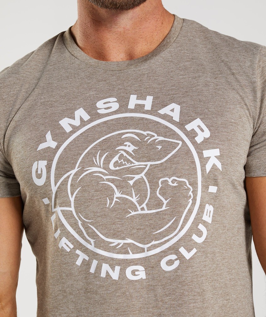 Grey Men's Gymshark Legacy T-Shirts | USA-17859