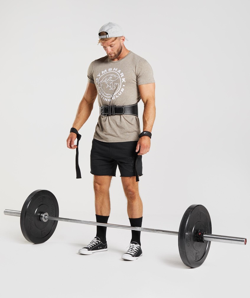 Grey Men's Gymshark Legacy T-Shirts | USA-17859