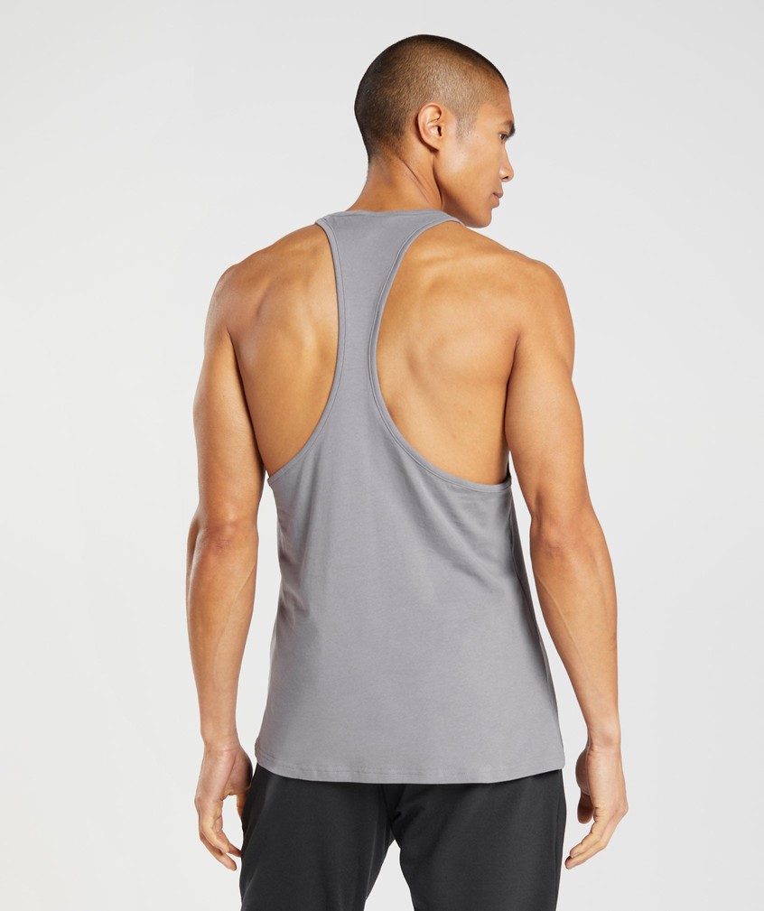 Grey Men's Gymshark Outline Stringer | USA-05921