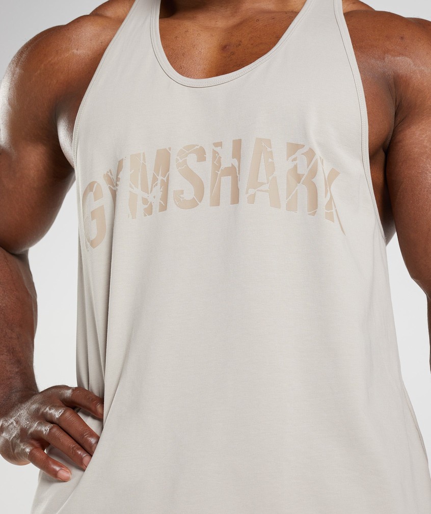 Grey Men's Gymshark Power Stringer | USA-86917