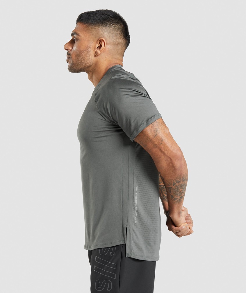 Grey Men's Gymshark Steve Cook T-Shirts | USA-98023