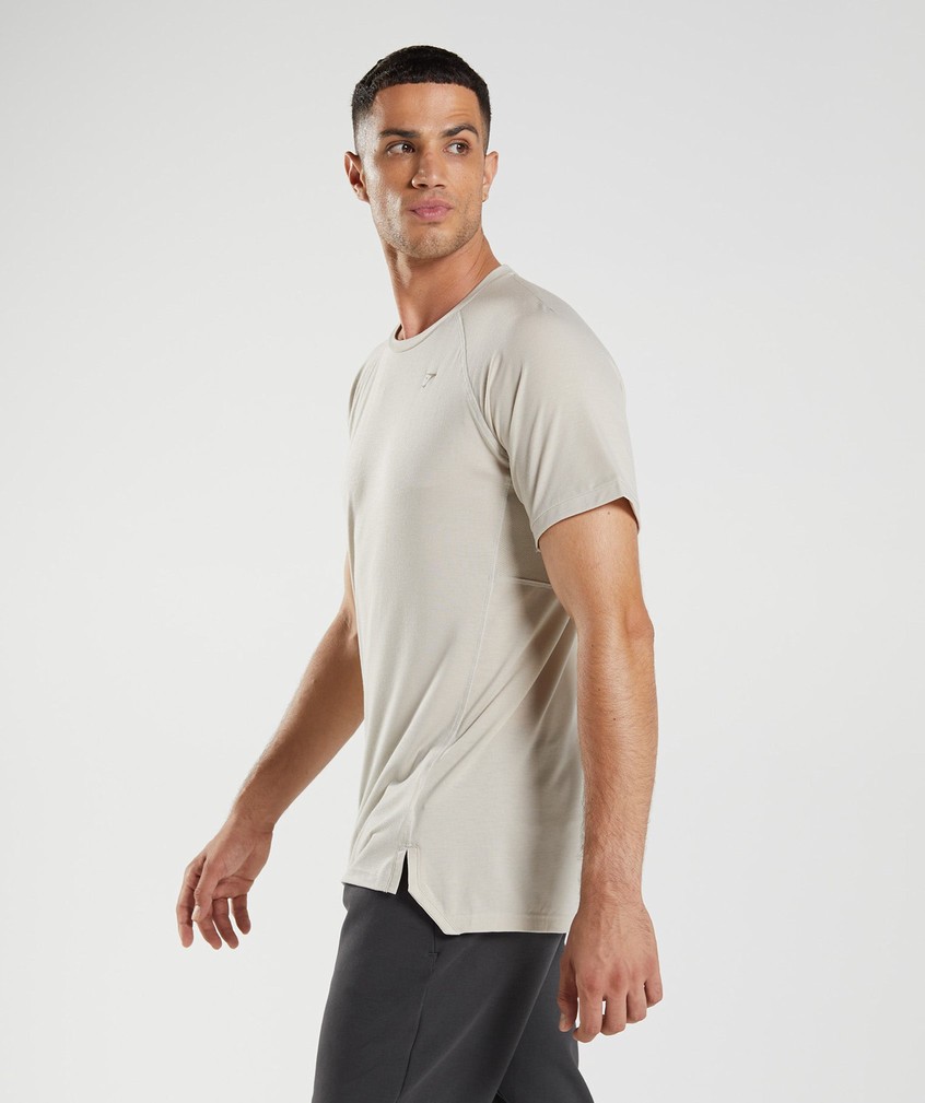 Grey Men's Gymshark Studio T-Shirts | USA-15063