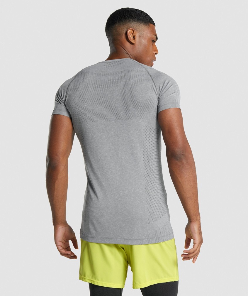 Grey Men's Gymshark Vital Light Seamless T-Shirts | USA-29301