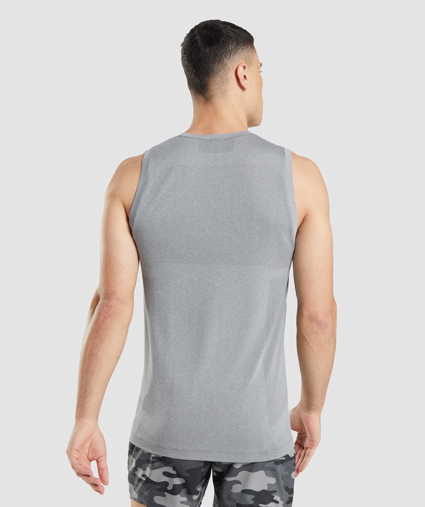 Grey Men's Gymshark Vital Seamless Light Tank | USA-73642